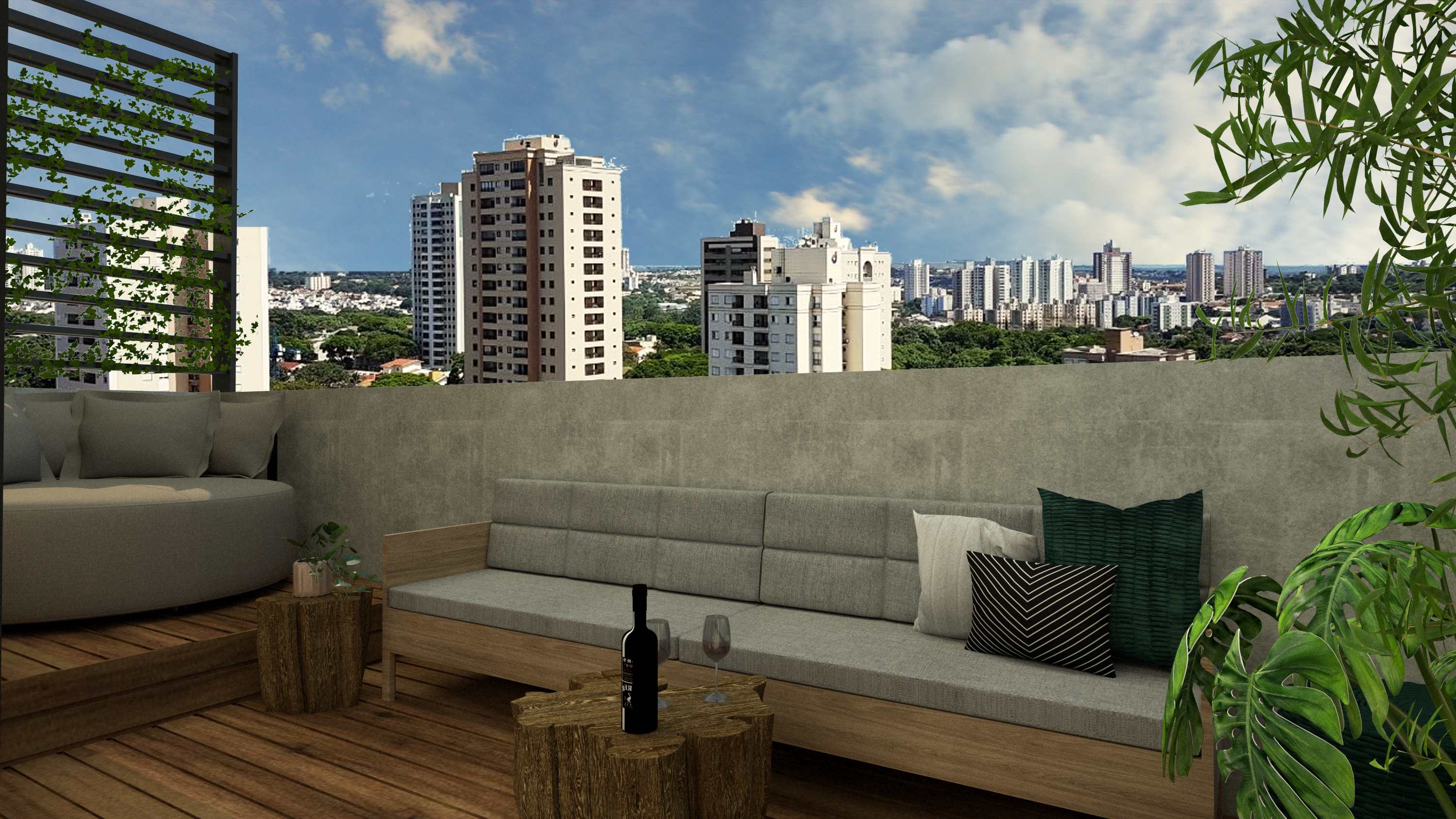 Rooftop com vista panorâmica